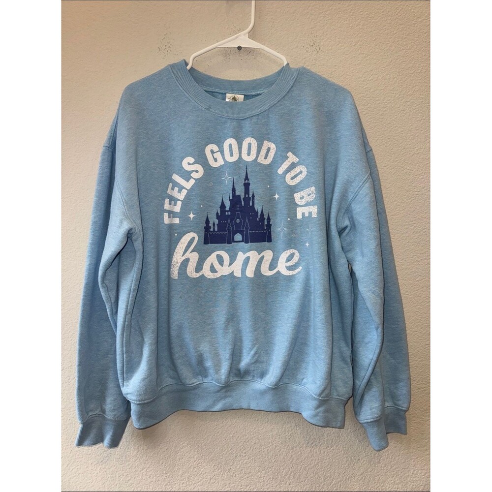 Disney Parks Feels Good To Be Home Graphic Sweatshirt Womens Large